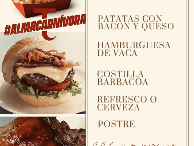 American Menu 20 € Jueves 22. 