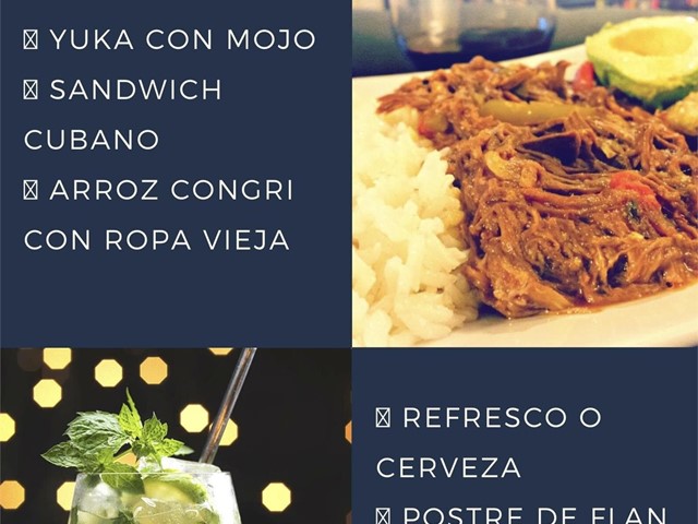 Menú Cubano 20€ - Jueves 5 de Agosto