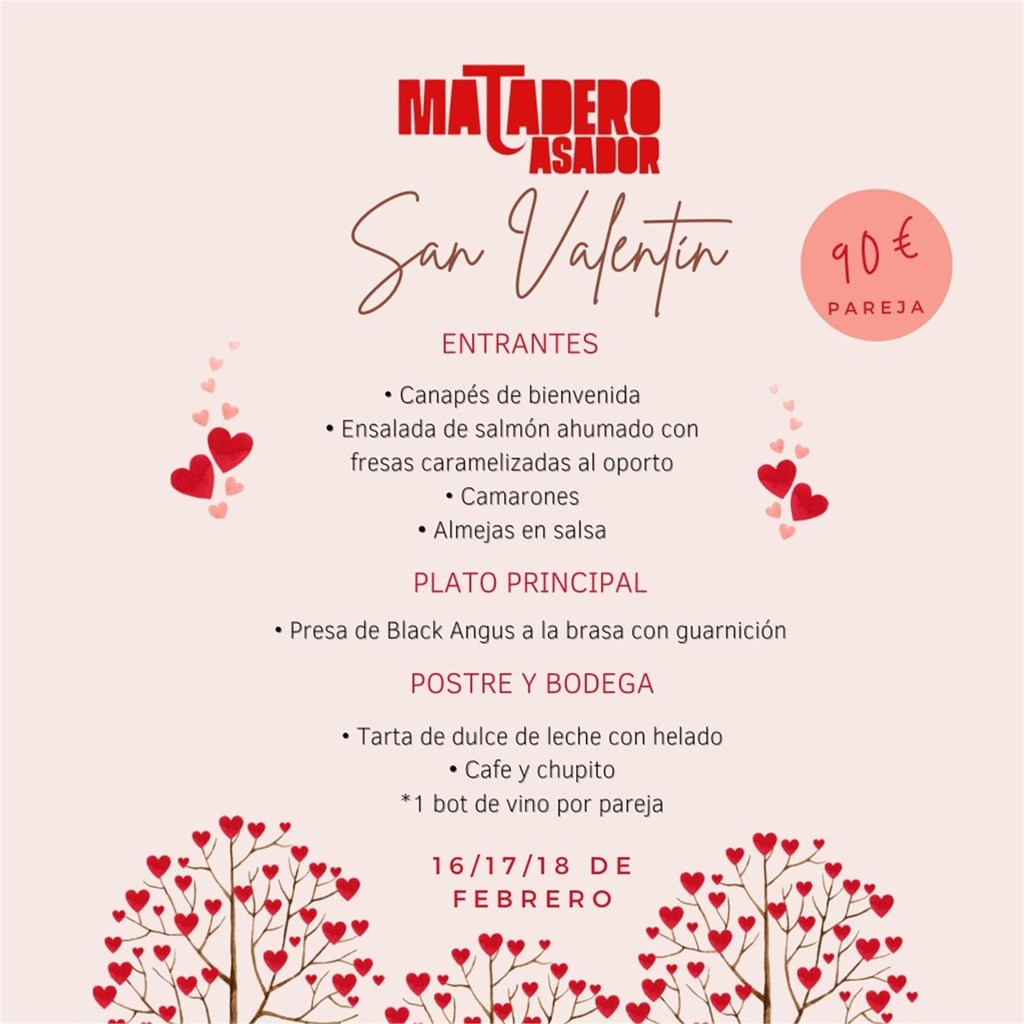 Menú San Valentin - Imagen 1