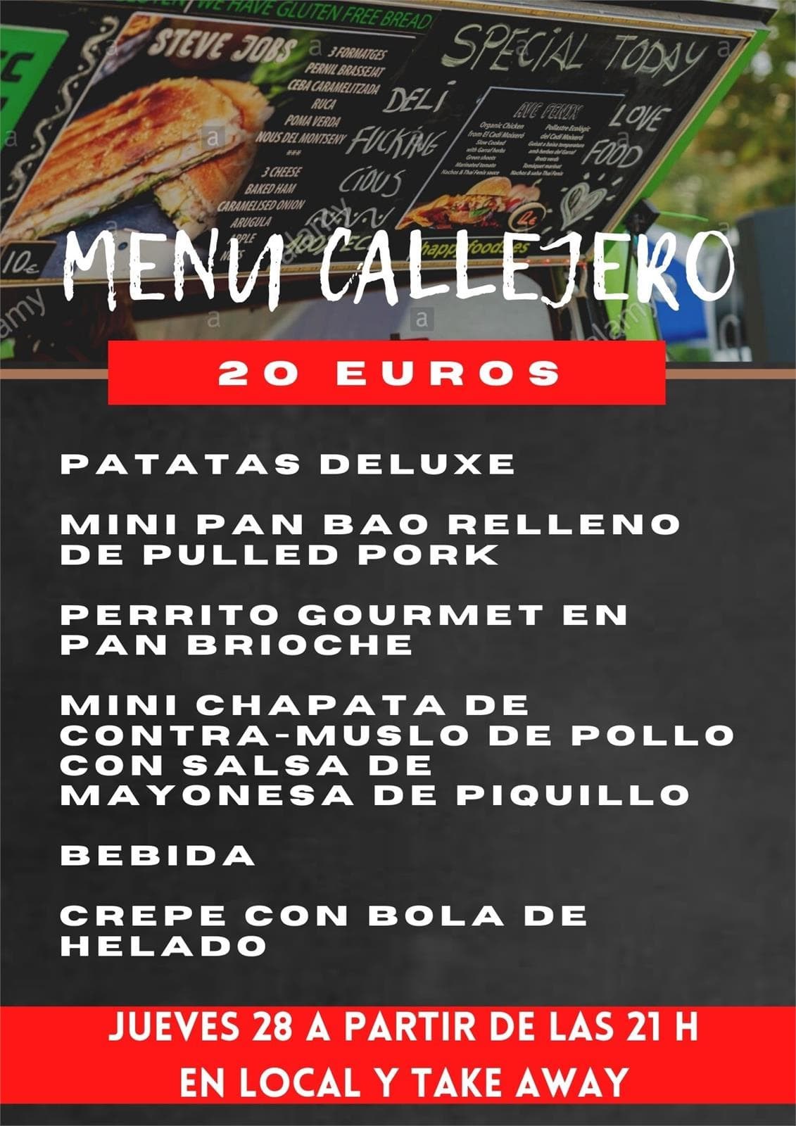 Menú Street Food 20€  Jueves 28 - Imagen 2