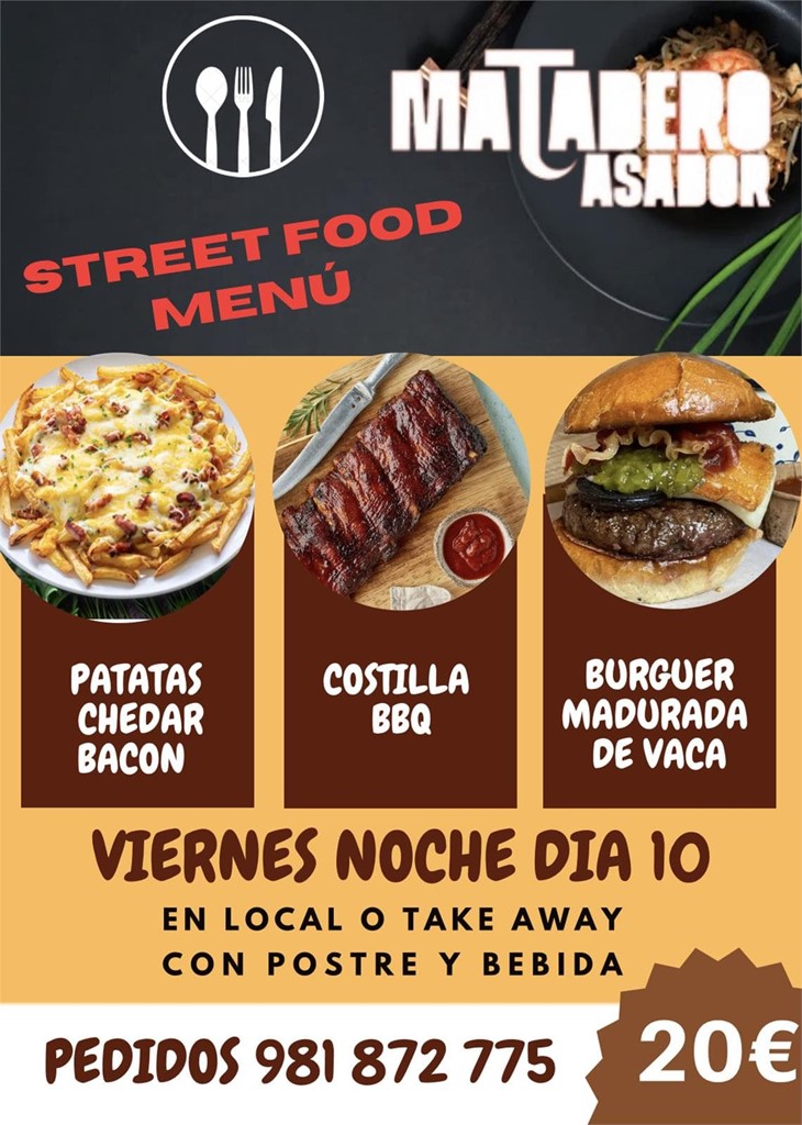 NOCHE STREET FOOD ( VIERNES 10 )